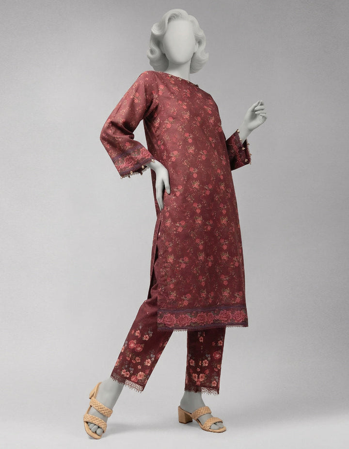 Lawn Multicolor Unstitched Suit - J. Junaid Jamshed