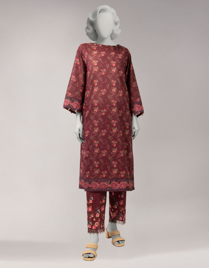 Lawn Multicolor Unstitched Suit - J. Junaid Jamshed