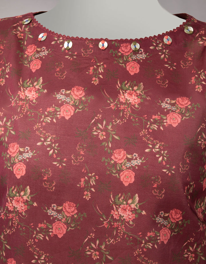 Lawn Multicolor Unstitched Suit - J. Junaid Jamshed