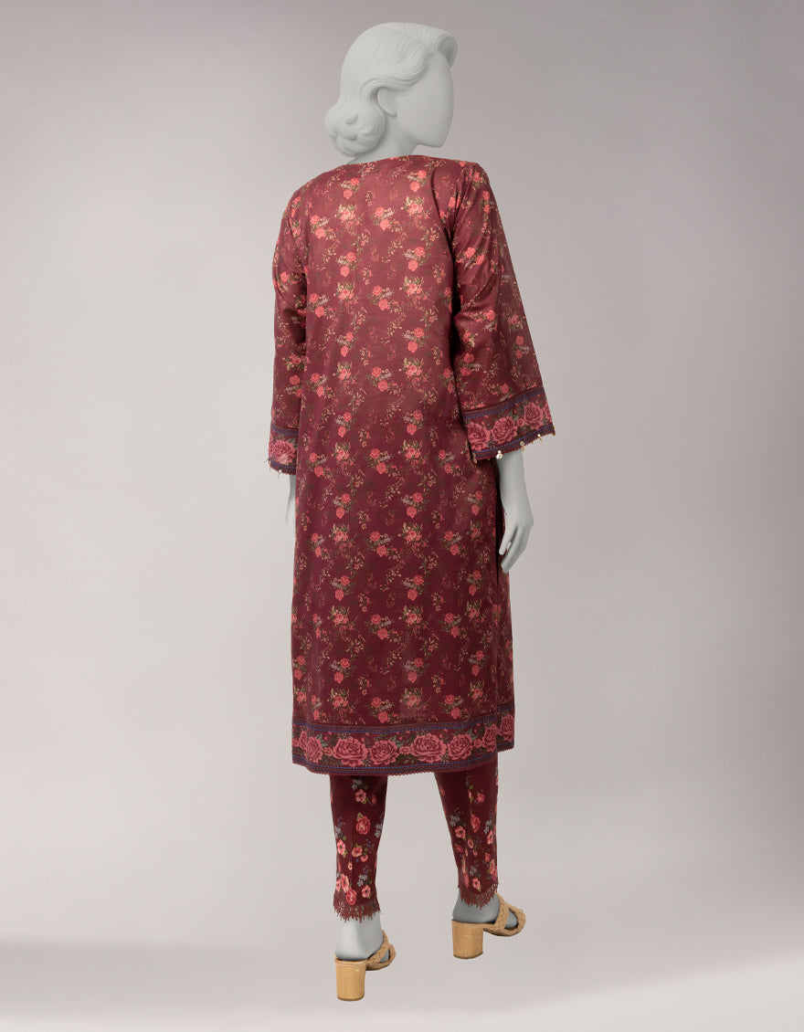 Lawn Multicolor Unstitched Suit - J. Junaid Jamshed