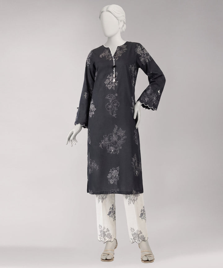 Lawn Multicolor Unstitched Suit - J. Junaid Jamshed