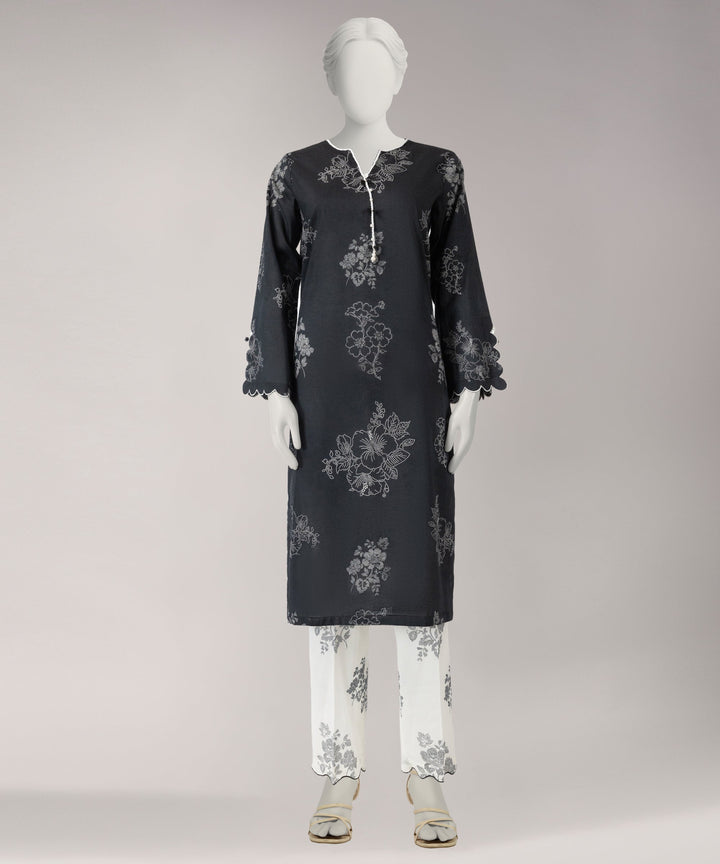 Lawn Multicolor Unstitched Suit - J. Junaid Jamshed