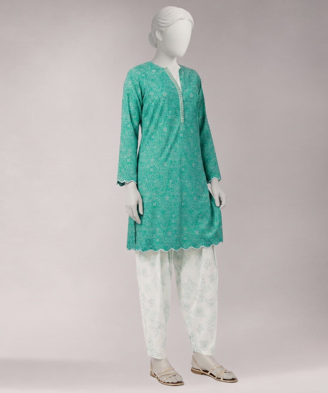 Lawn Multicolor Unstitched Suit - J. Junaid Jamshed