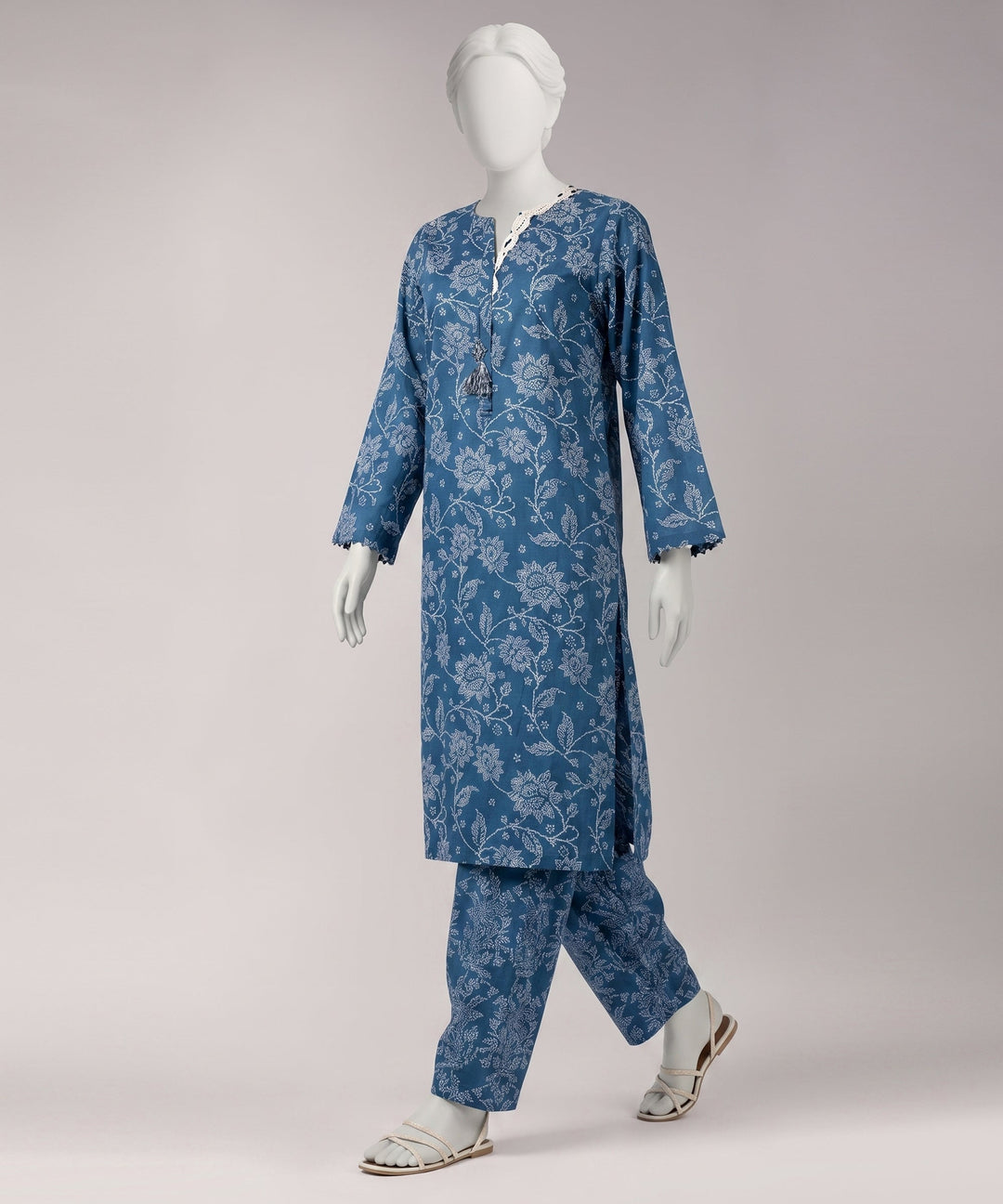 Lawn Multicolor Unstitched Suit - J. Junaid Jamshed
