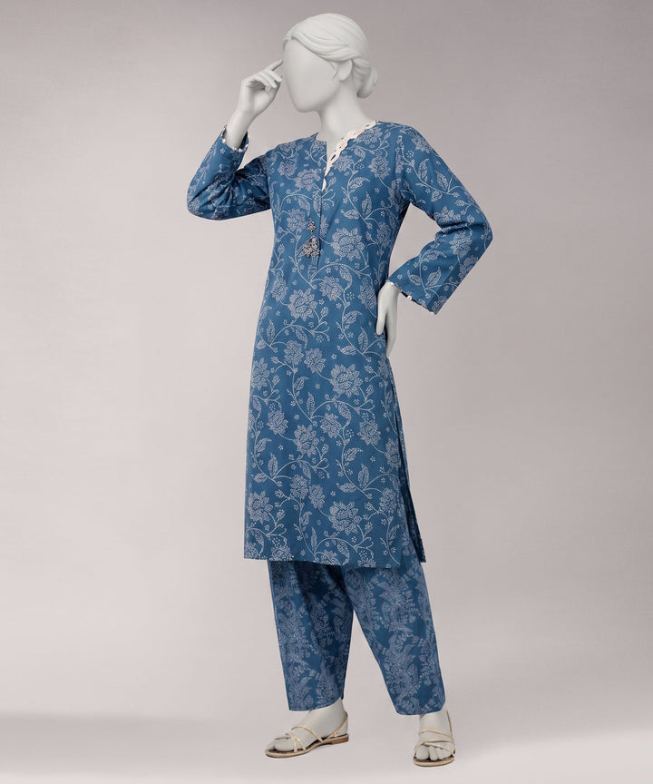 Lawn Multicolor Unstitched Suit - J. Junaid Jamshed
