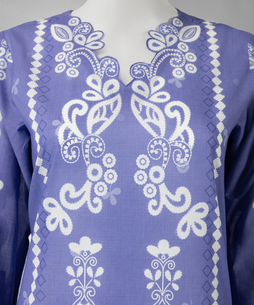 Lawn Purple Unstitched Suit - J. Junaid Jamshed