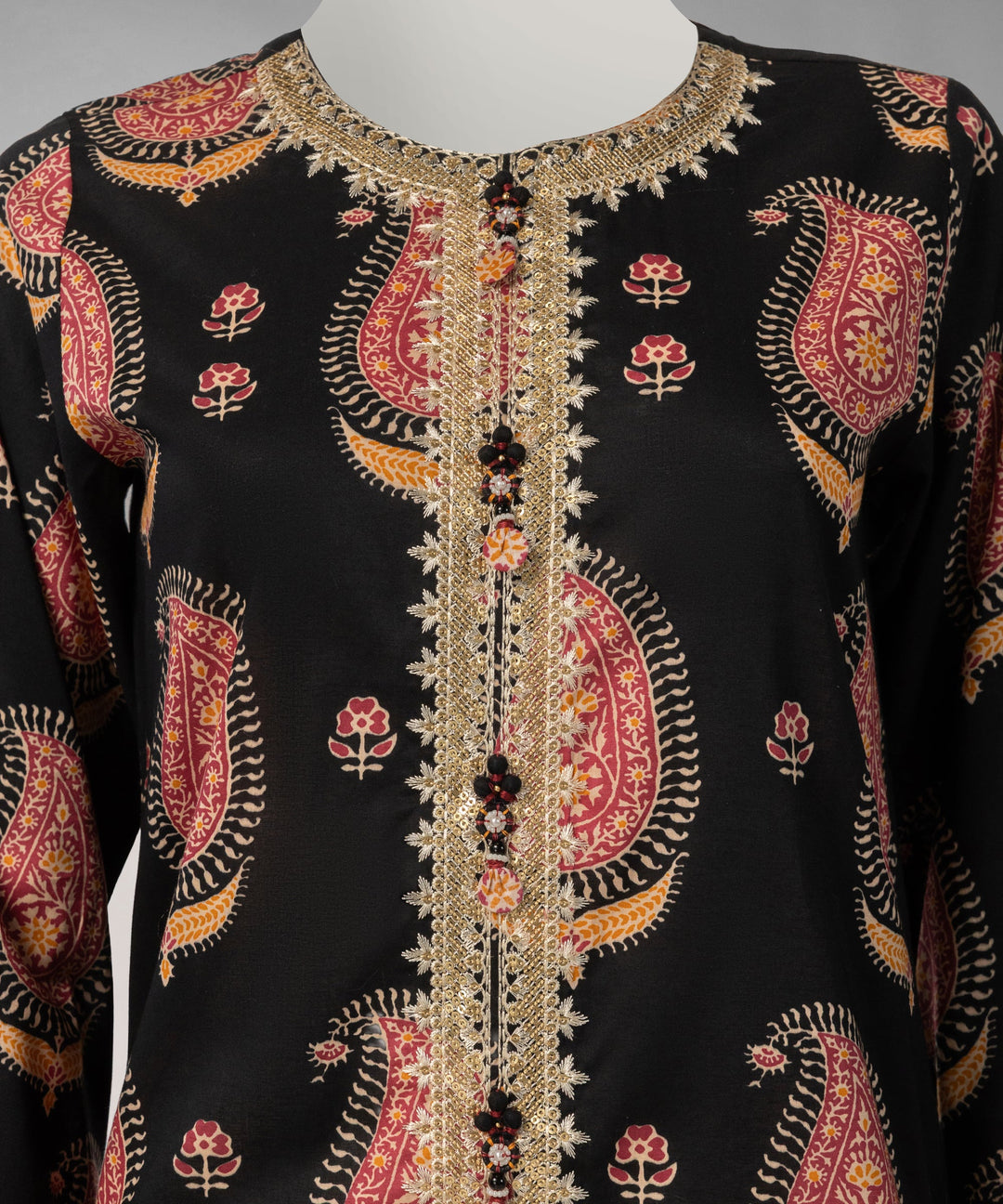 Lawn Multicolor Unstitched Suit - J. Junaid Jamshed