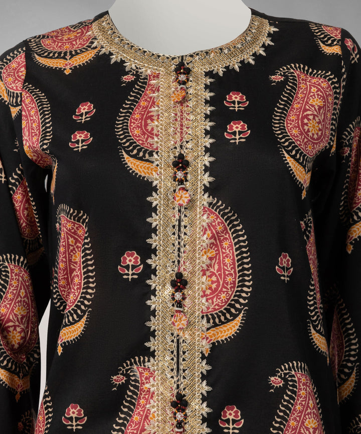 Lawn Multicolor Unstitched Suit - J. Junaid Jamshed