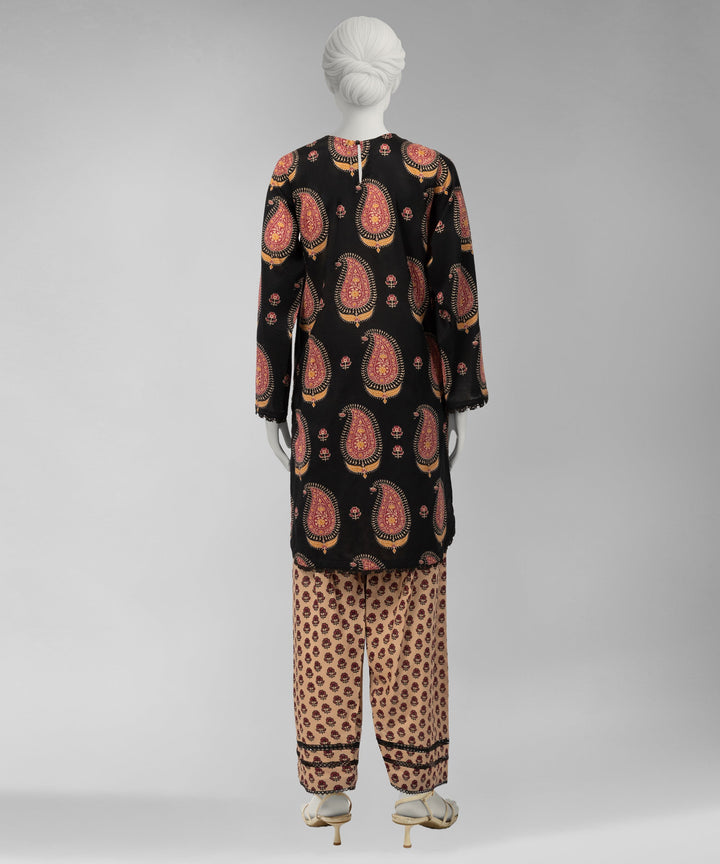 Lawn Multicolor Unstitched Suit - J. Junaid Jamshed