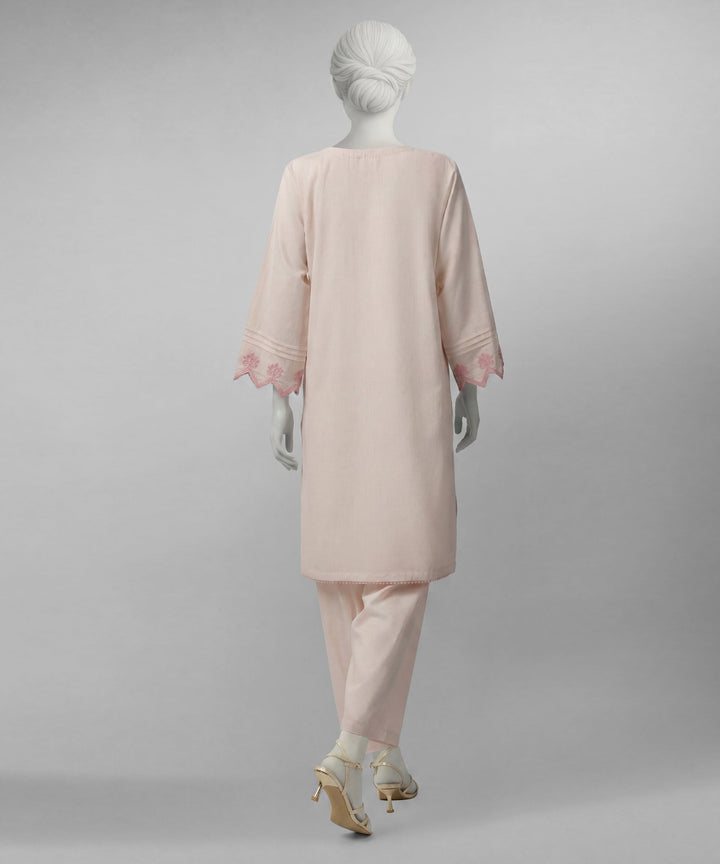Lawn Pink Unstitched Suit - J. Junaid Jamshed