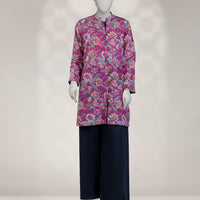 Cambric Pink Unstitched Suit - J. Junaid Jamshed