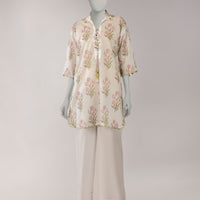 Lawn White Unstitched Suit - J. Junaid Jamshed