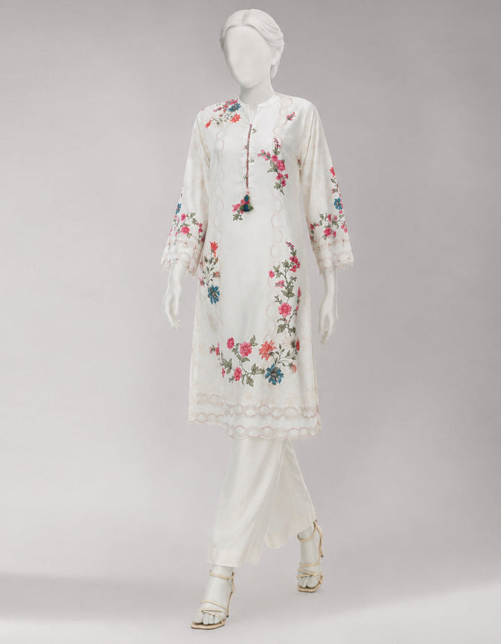 Lawn Multicolor Unstitched Suit - J. Junaid Jamshed