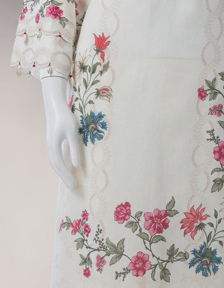 Lawn Multicolor Unstitched Suit - J. Junaid Jamshed