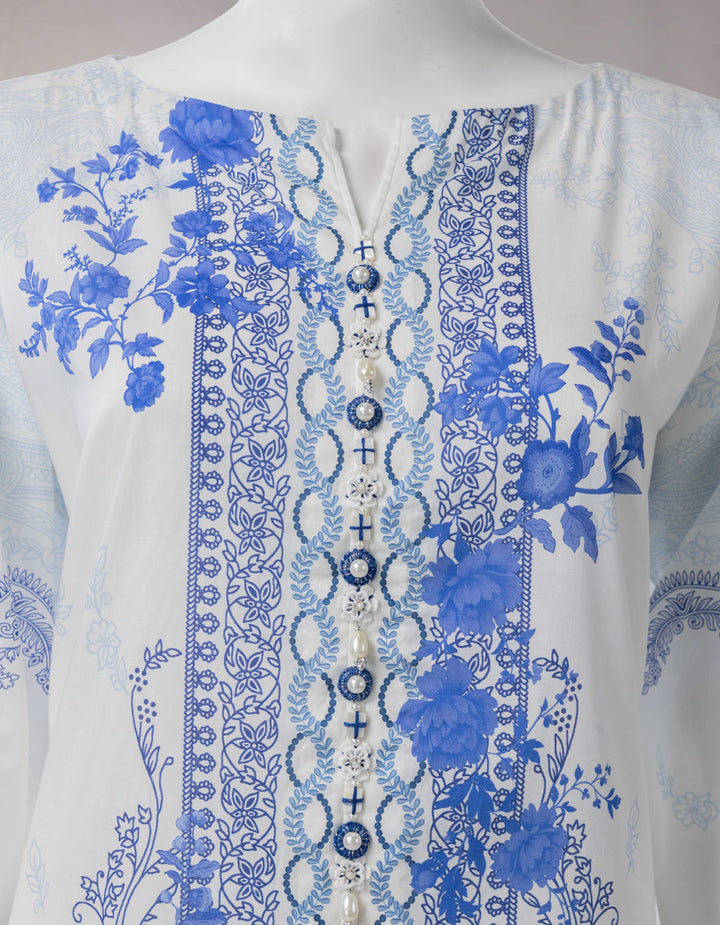 Lawn Multicolor Unstitched Suit - J. Junaid Jamshed