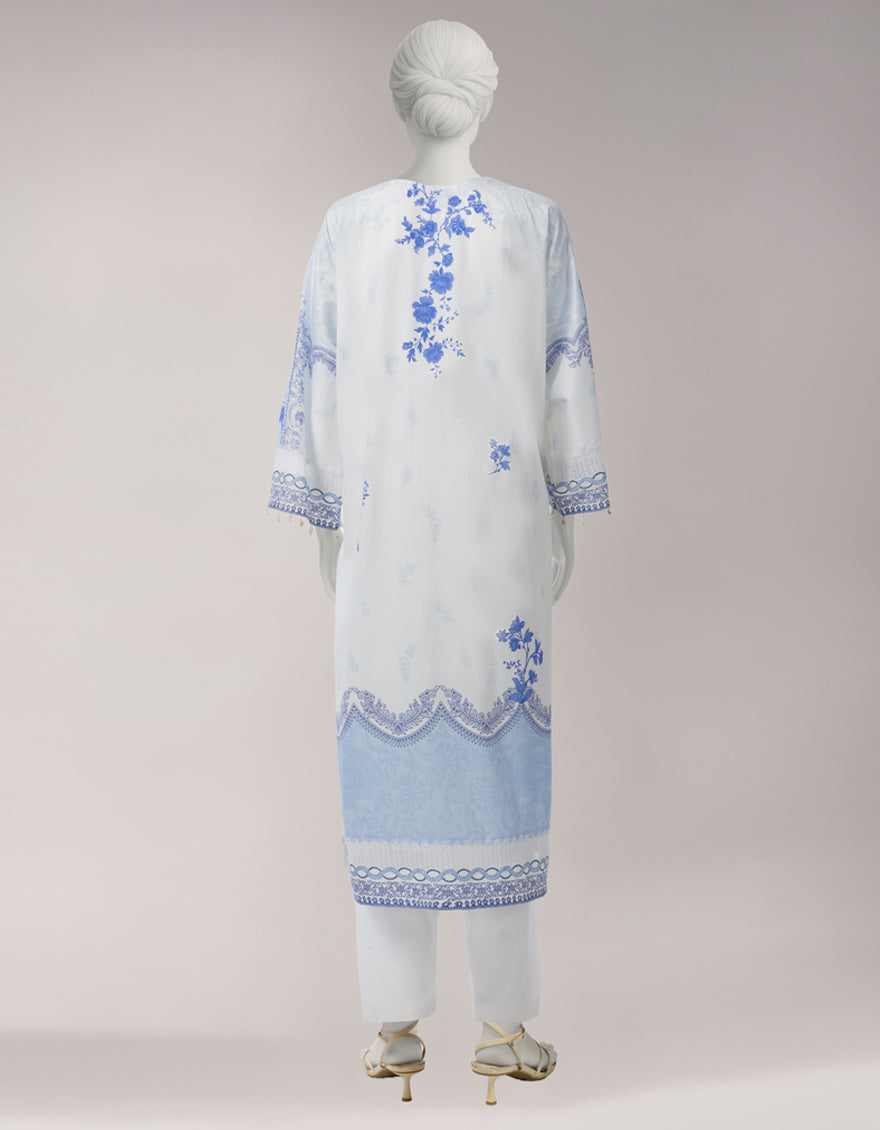 Lawn Multicolor Unstitched Suit - J. Junaid Jamshed