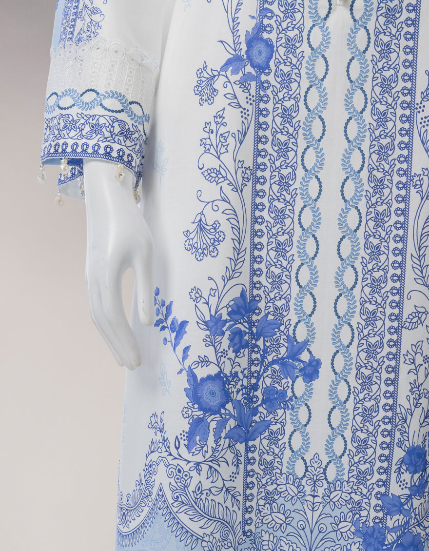 Lawn Multicolor Unstitched Suit - J. Junaid Jamshed