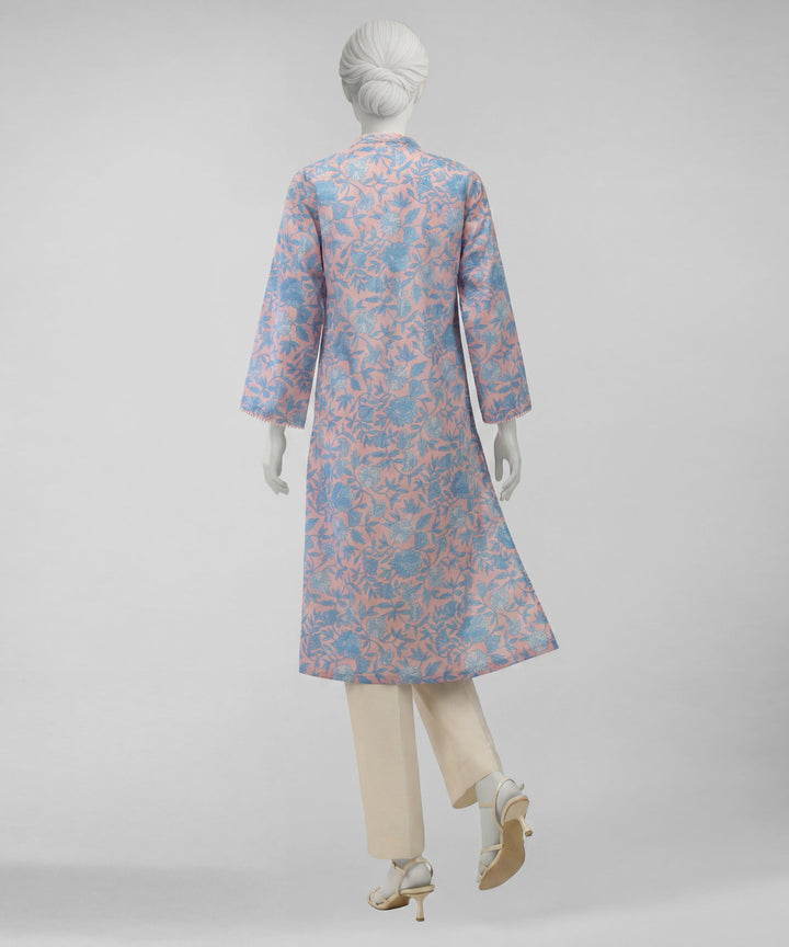Lawn Pink Unstitched Suit - J. Junaid Jamshed
