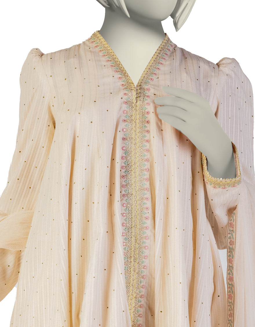 Dobby Off White Stitched Suit - J. Junaid Jamshed