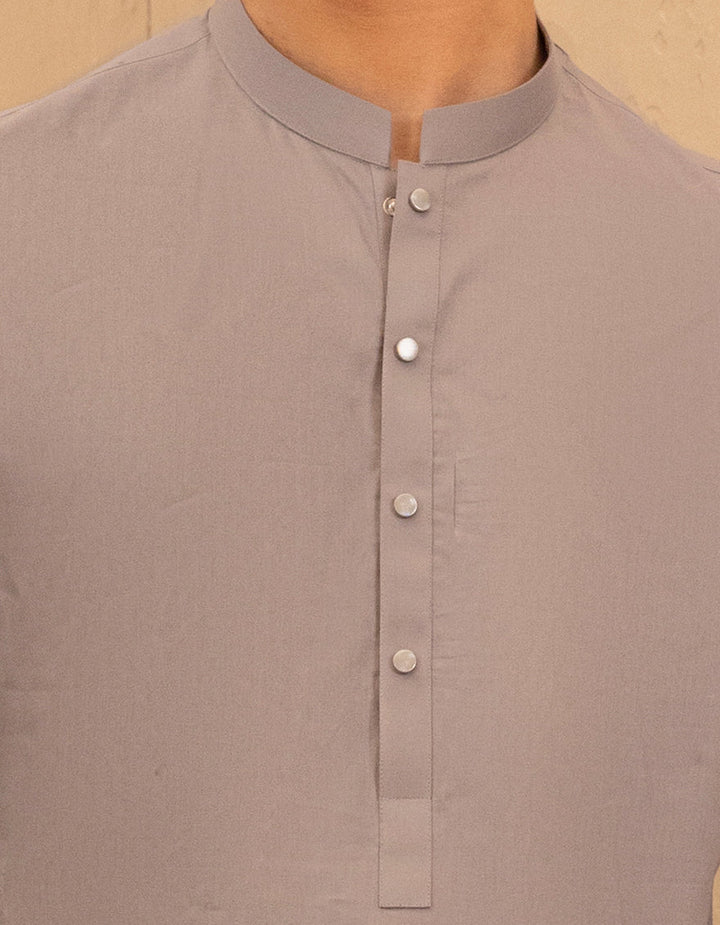 Cotton Light Grey Kurta Trouser - J. Junaid Jamshed