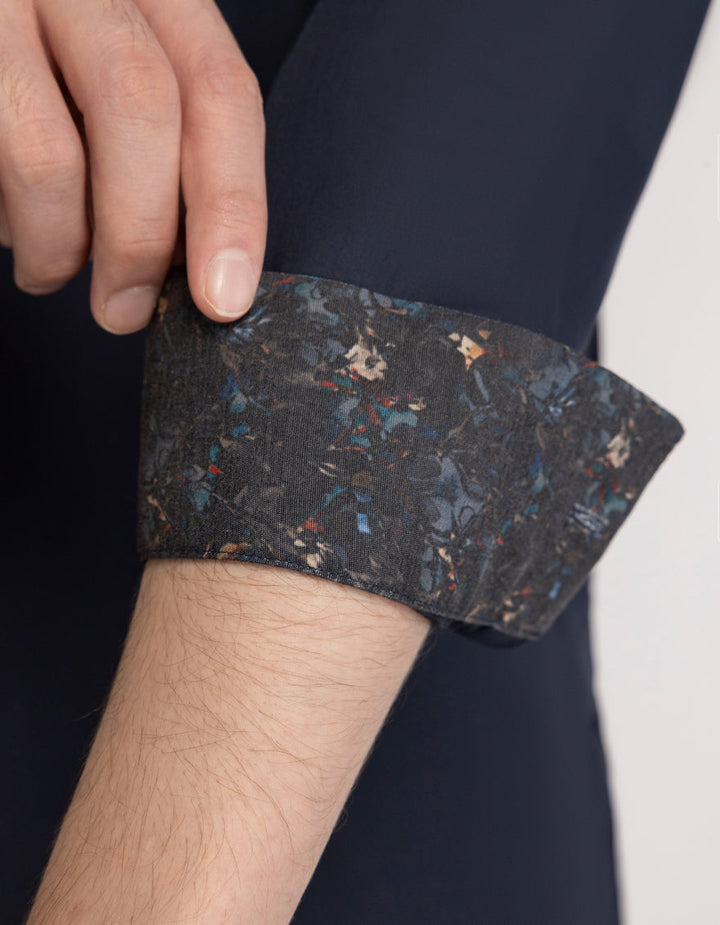 Blended Dark Navy Kurta Trouser - J. Junaid Jamshed