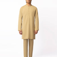 Blended Beige Kurta Trouser - J. Junaid Jamshed