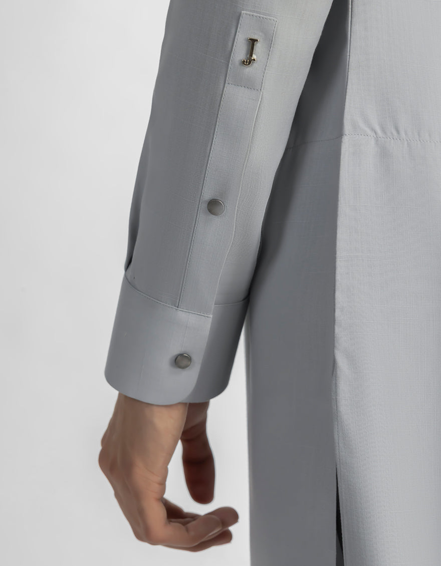 Blended Light Grey Shalwar Kameez - J. Junaid Jamshed