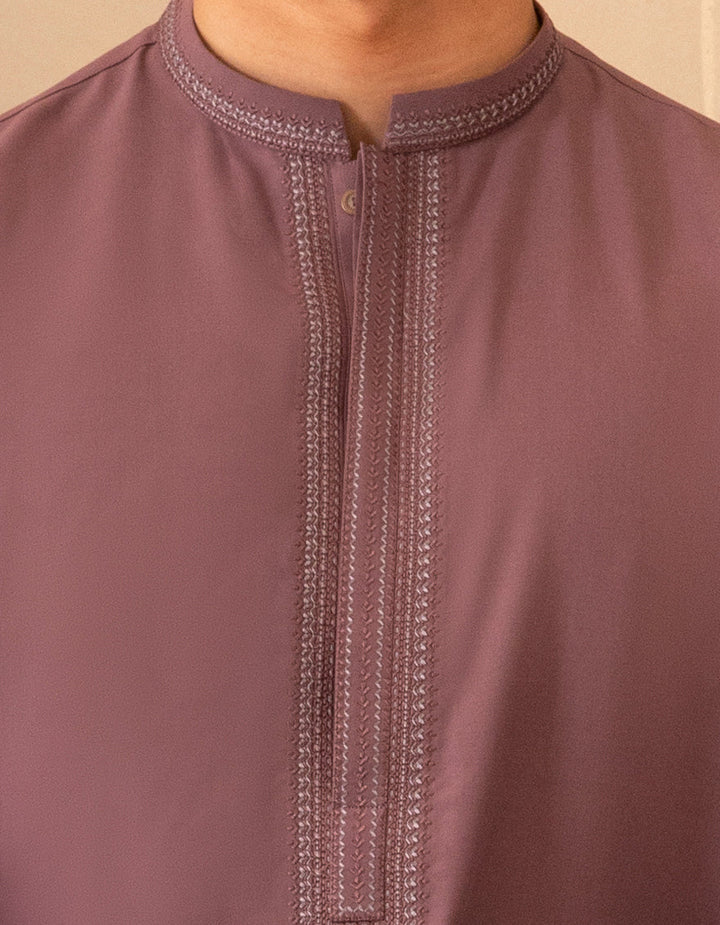 Blended Purple Shalwar Kameez - J. Junaid Jamshed