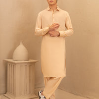 Blended Peach Shalwar Kameez - J. Junaid Jamshed