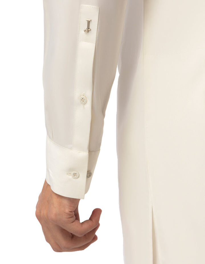 Blended Cream Kurta Trouser - J. Junaid Jamshed