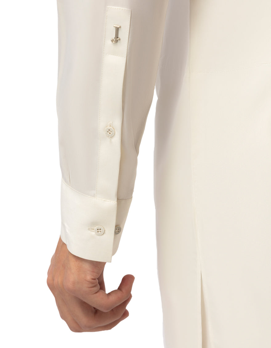 Blended Cream Shalwar Kameez - J. Junaid Jamshed
