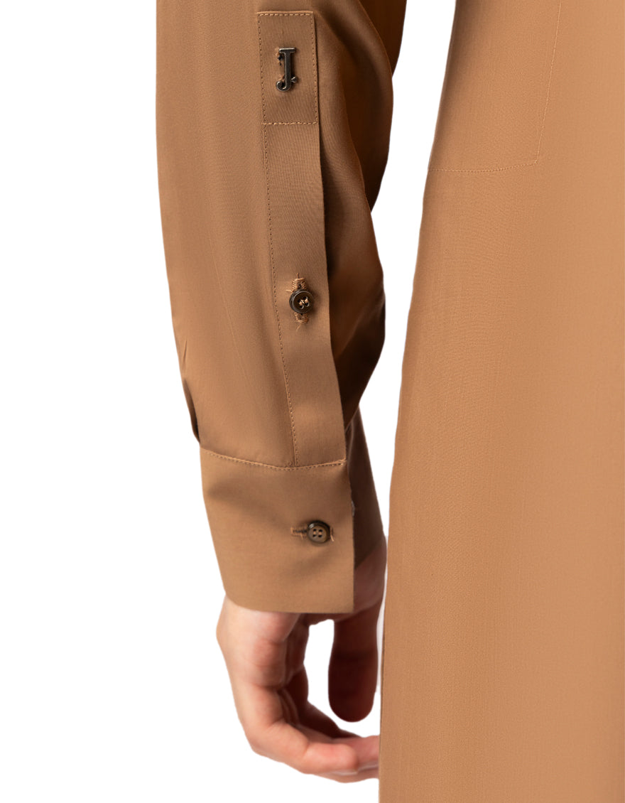 Blended Light Brown Kurta Trouser - J. Junaid Jamshed