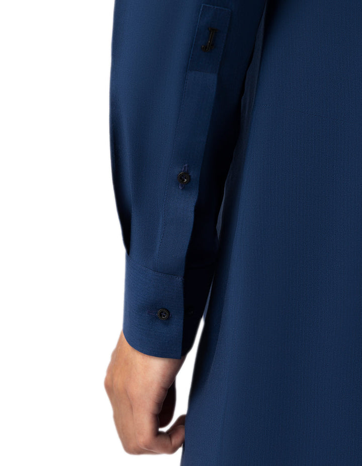 Blended Navy Blue Kurta Trouser - J. Junaid Jamshed