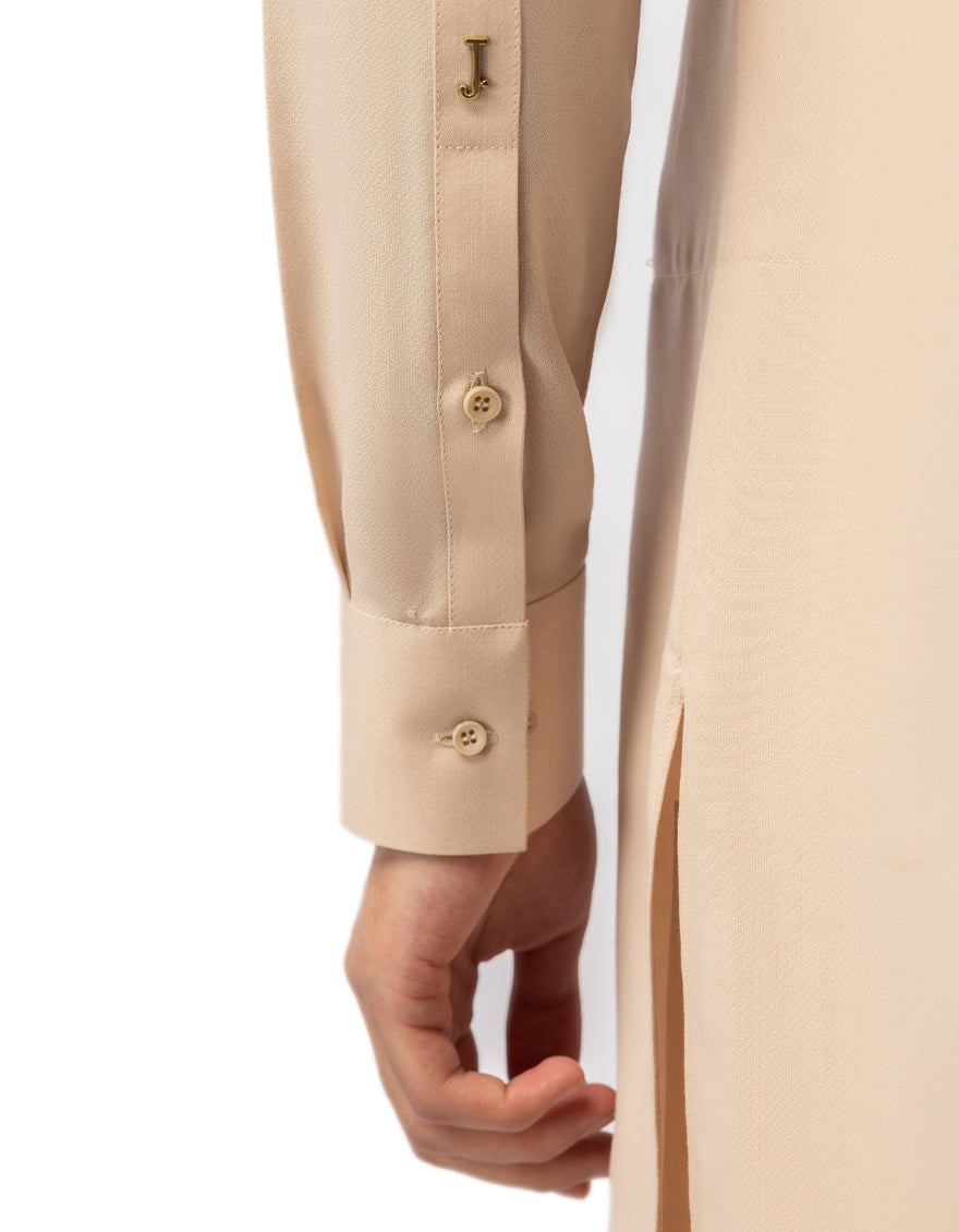 Blended Peach Kurta Trouser - J. Junaid Jamshed