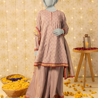 Dobby Purple Stitched Suit - J. Junaid Jamshed