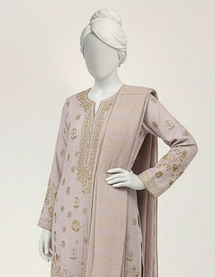 Lawn Lilac Stitched Suit - J. Junaid Jamshed