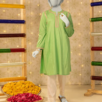 Lawn Green Kurti - J. Junaid Jamshed