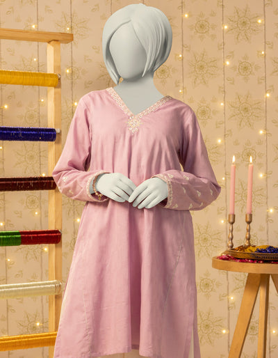 Dobby Lilac Kurti - J. Junaid Jamshed