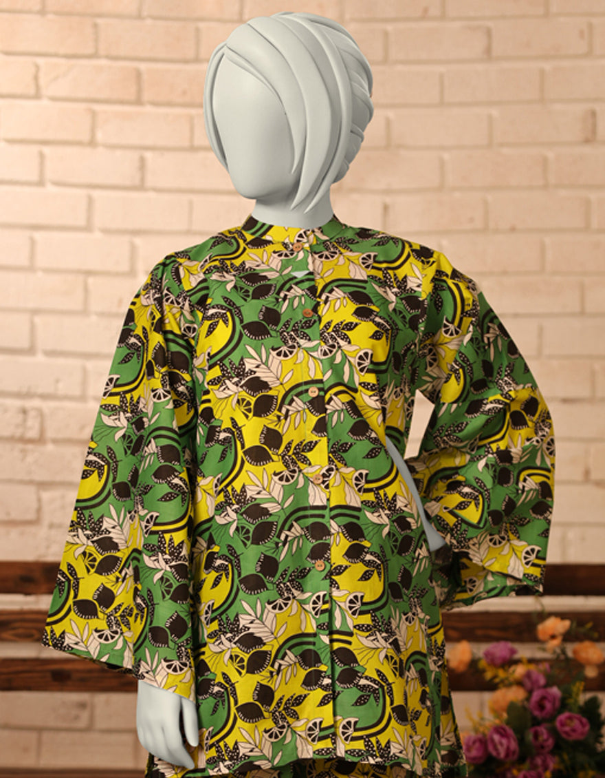 Lawn Green Kurti - J. Junaid Jamshed