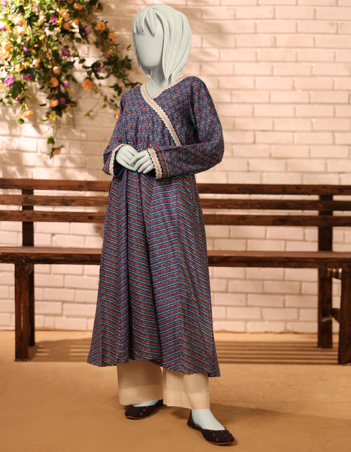Lawn Blue Kurti - J. Junaid Jamshed