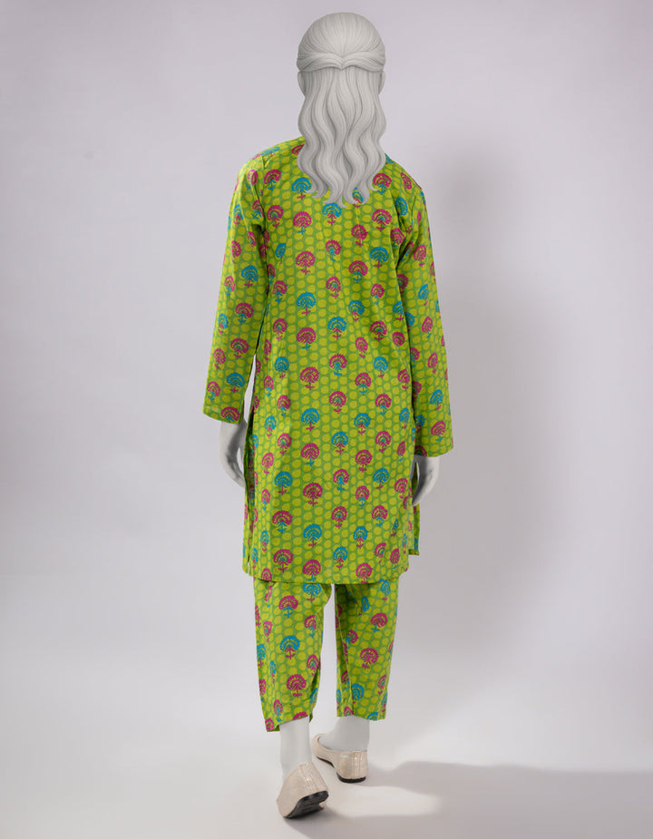 Lawn Green Kurti - J. Junaid Jamshed