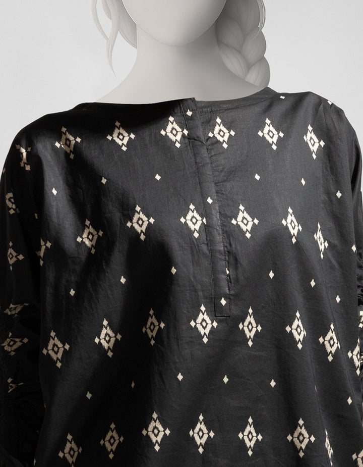 Lawn Black Kurti - J. Junaid Jamshed