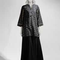 Lawn Grey Kurti - J. Junaid Jamshed
