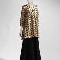 Lawn Beige Kurti - J. Junaid Jamshed