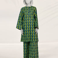 Lawn Blue Kurti - J. Junaid Jamshed