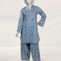 Lawn Blue Kurti - J. Junaid Jamshed