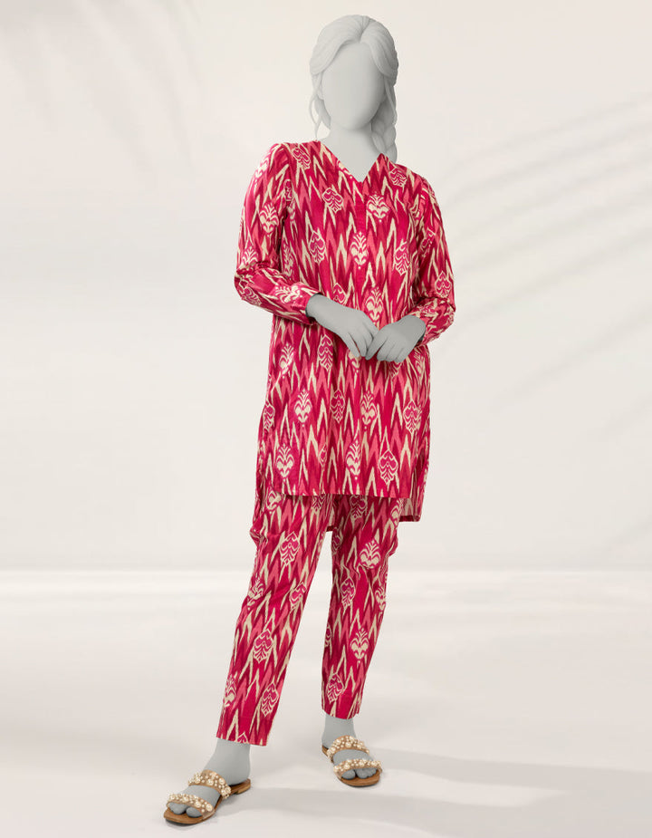 Lawn Pink Kurti - J. Junaid Jamshed