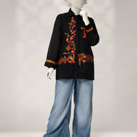 Khaddar Black Kurti - J. Junaid Jamshed