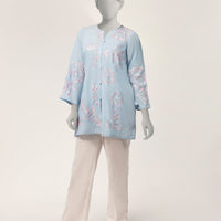 Lawn Blue Kurti - J. Junaid Jamshed