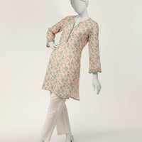 Lawn Pink Kurti - J. Junaid Jamshed